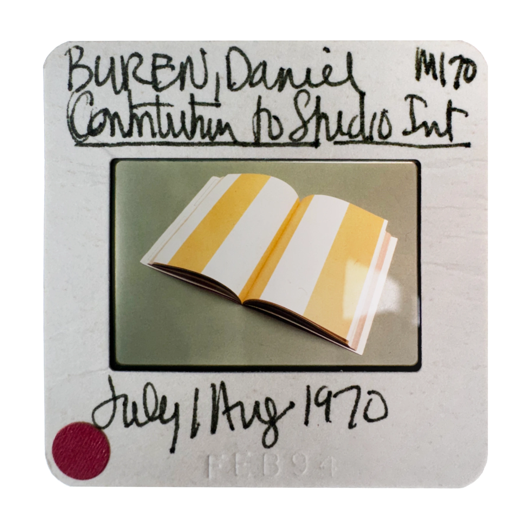 Image for Lisson Street: Daniel Buren – Pages in situ, at Lisson Gallery