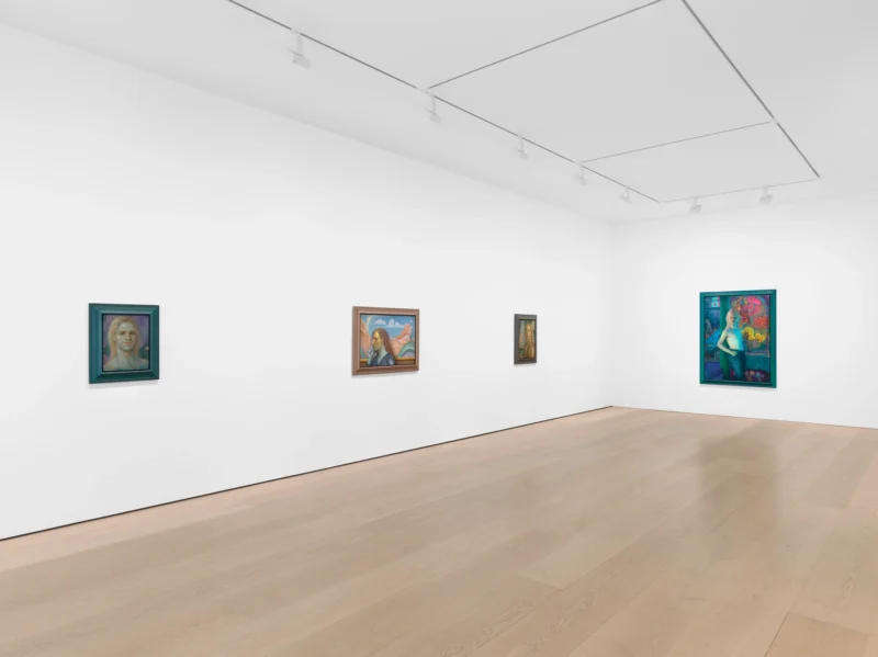 Installation shot from Steven Shearer: My Moody Muse, @ David Zwirner