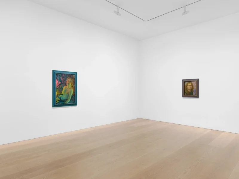 Installation shot from Steven Shearer: My Moody Muse, @ David Zwirner