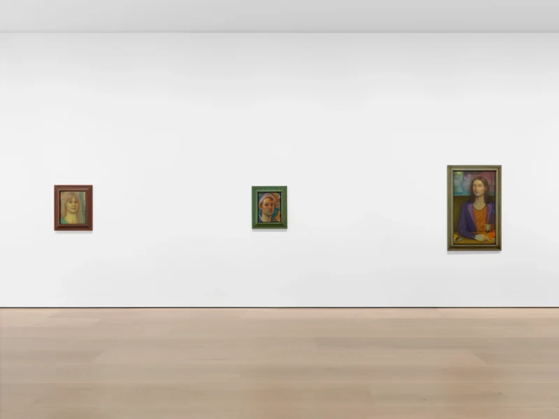 Installation shot from Steven Shearer: My Moody Muse, @ David Zwirner