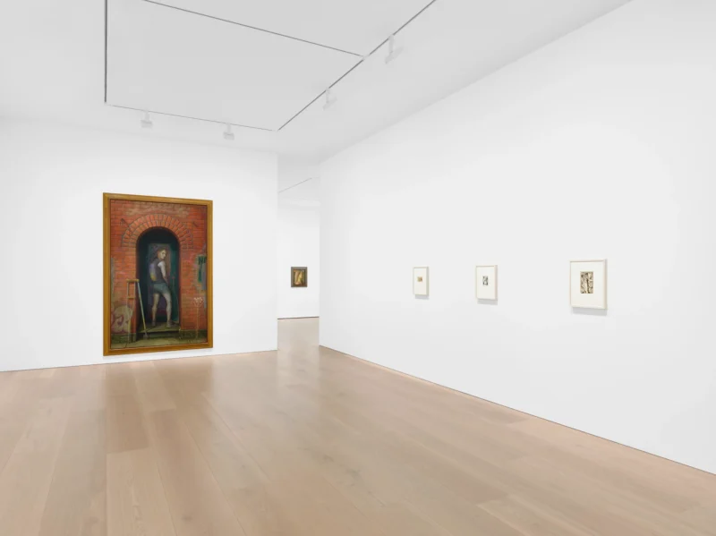 Installation shot from Steven Shearer: My Moody Muse, @ David Zwirner