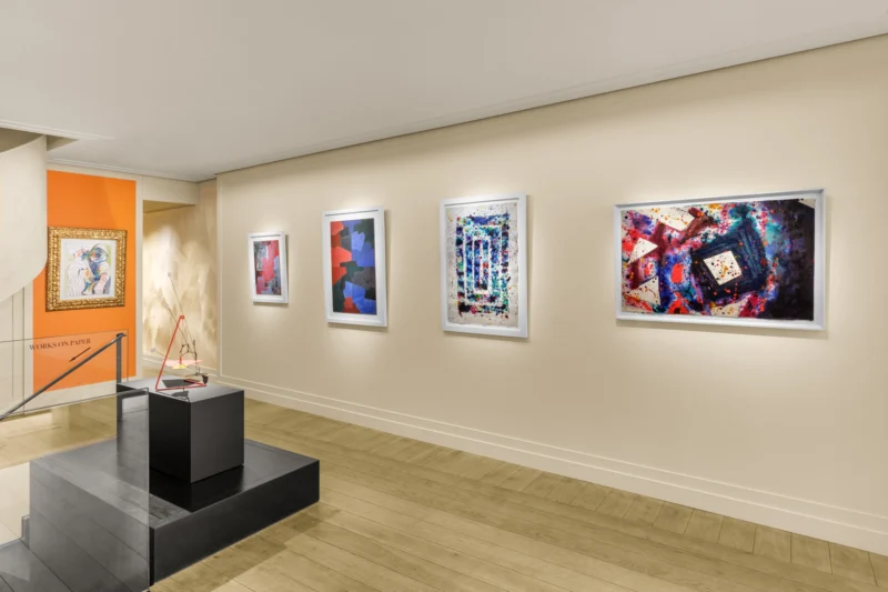 Installation shot from THE SEVENTIES, @ HELENE BAILLY MARCILHAC