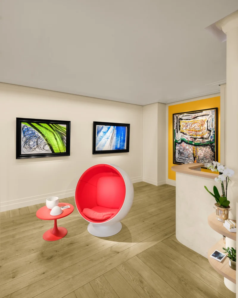 Installation shot from THE SEVENTIES, @ HELENE BAILLY MARCILHAC