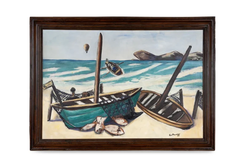 Max Beckmann, Küstenlandschaft mit Ballon (Seashore with Balloon), 1932