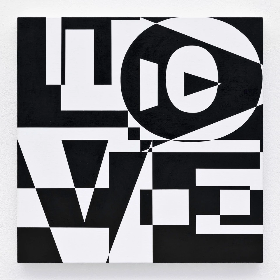 Heimo Zobernig, untitled (Text: LOVE/HATE), 2026