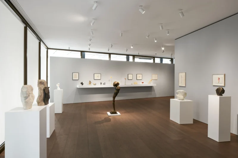 Installation shot from Alina Szapocznikow. Autobiography in Fragments, @ Hauser & Wirth