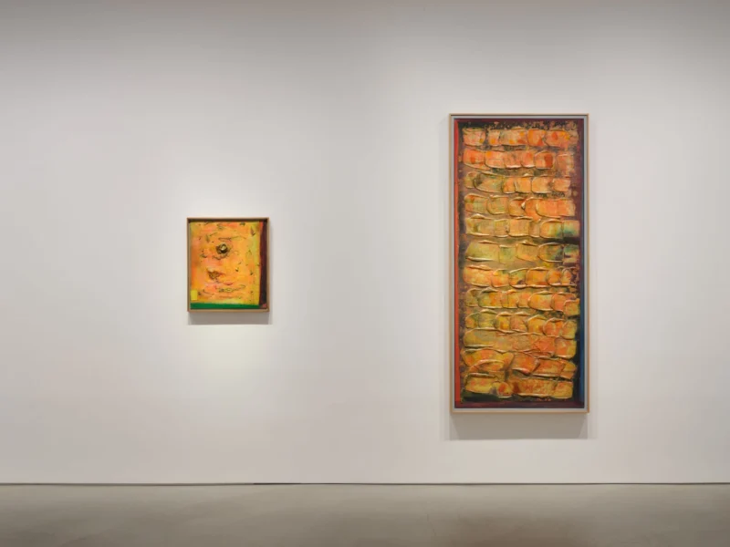 Installation shot from Frank Bowling. Like Water, @ Hauser & Wirth