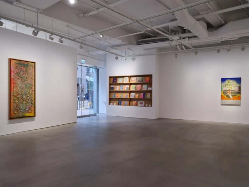 Installation shot from Frank Bowling. Like Water, @ Hauser & Wirth
