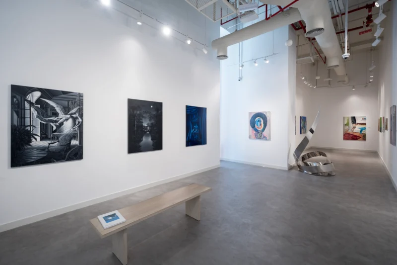 Installation shot from Made in the UAE, @ JD Malat Gallery