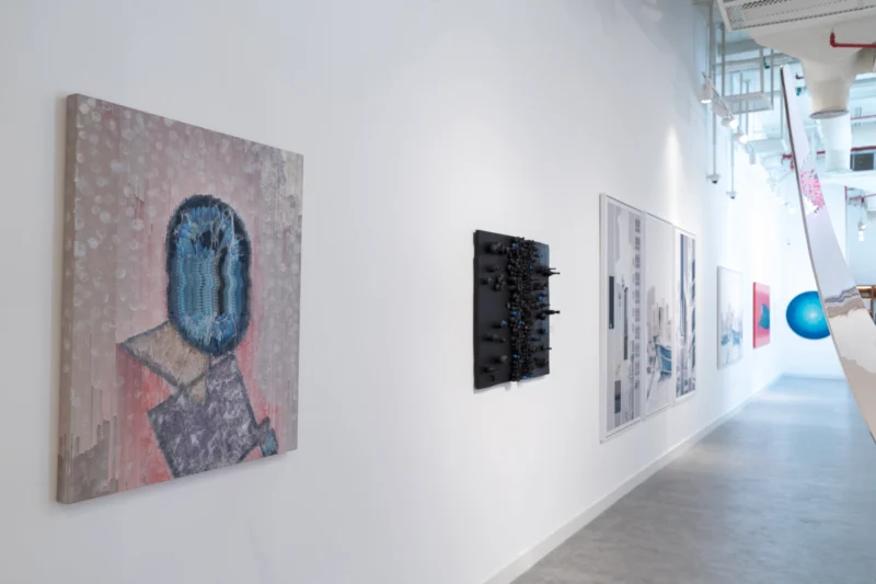 Installation shot from Made in the UAE, @ JD Malat Gallery