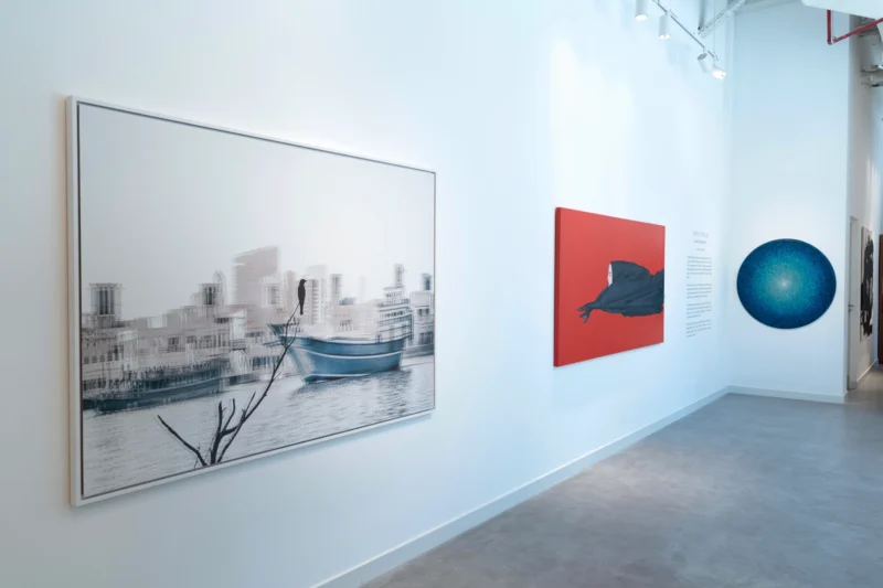 Installation shot from Made in the UAE, @ JD Malat Gallery