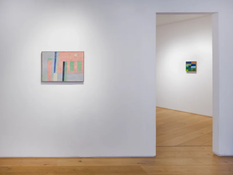 Installation shot from Dialogues: Memories of Alfredo Volpi, @ LAMB