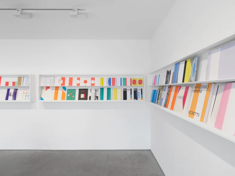 Installation shot from Lisson Street: Daniel Buren – Pages in situ, @ Lisson Gallery