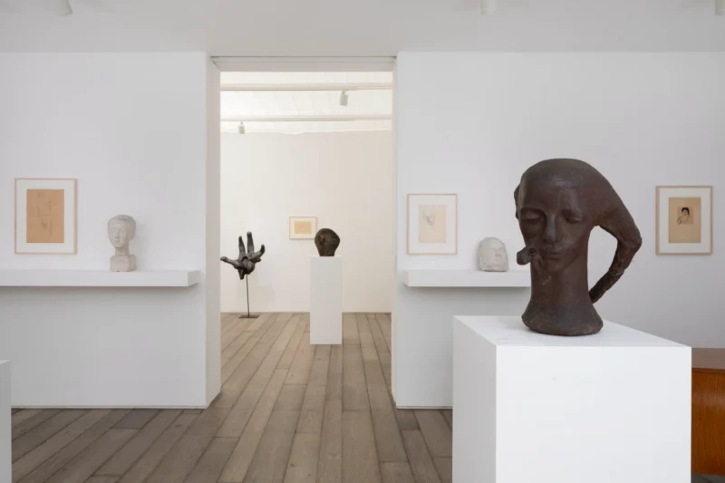 Installation shot from Alina Szapocznikow: Autobiography in Fragments. A Centenary Retrospective, @ Loevenbruck
