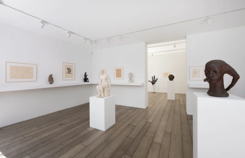 Installation shot from Alina Szapocznikow: Autobiography in Fragments. A Centenary Retrospective, @ Loevenbruck