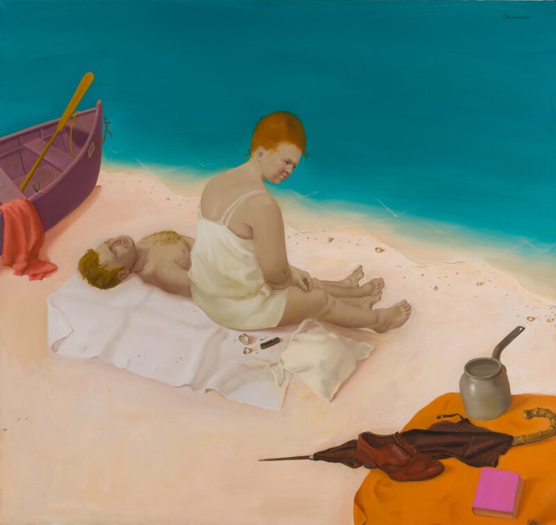 Honoré Sharrer, Afternoon at the Beach, 1990
