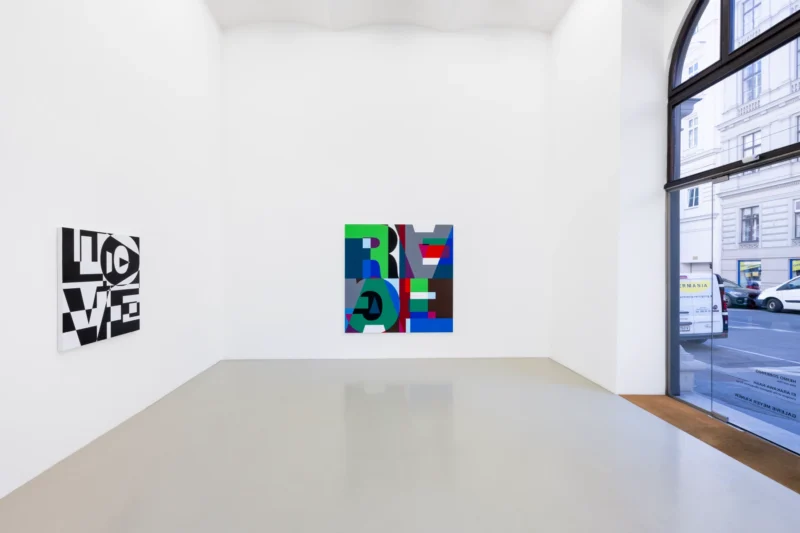 Installation shot from Heimo Zobernig: this not this, @ MEYER*KAINER