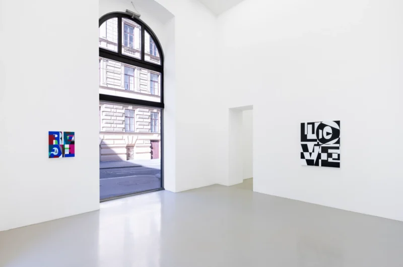 Installation shot from Heimo Zobernig: this not this, @ MEYER*KAINER