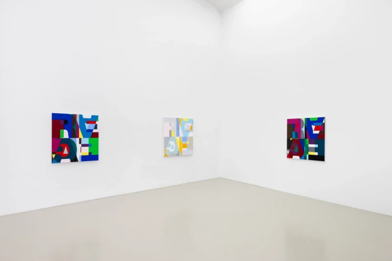 Installation shot from Heimo Zobernig: this not this, @ MEYER*KAINER