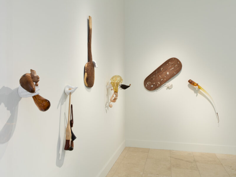 Installation shot from Ahmed Umar: Glowing Phalanges, @ Holtermann Fine Art