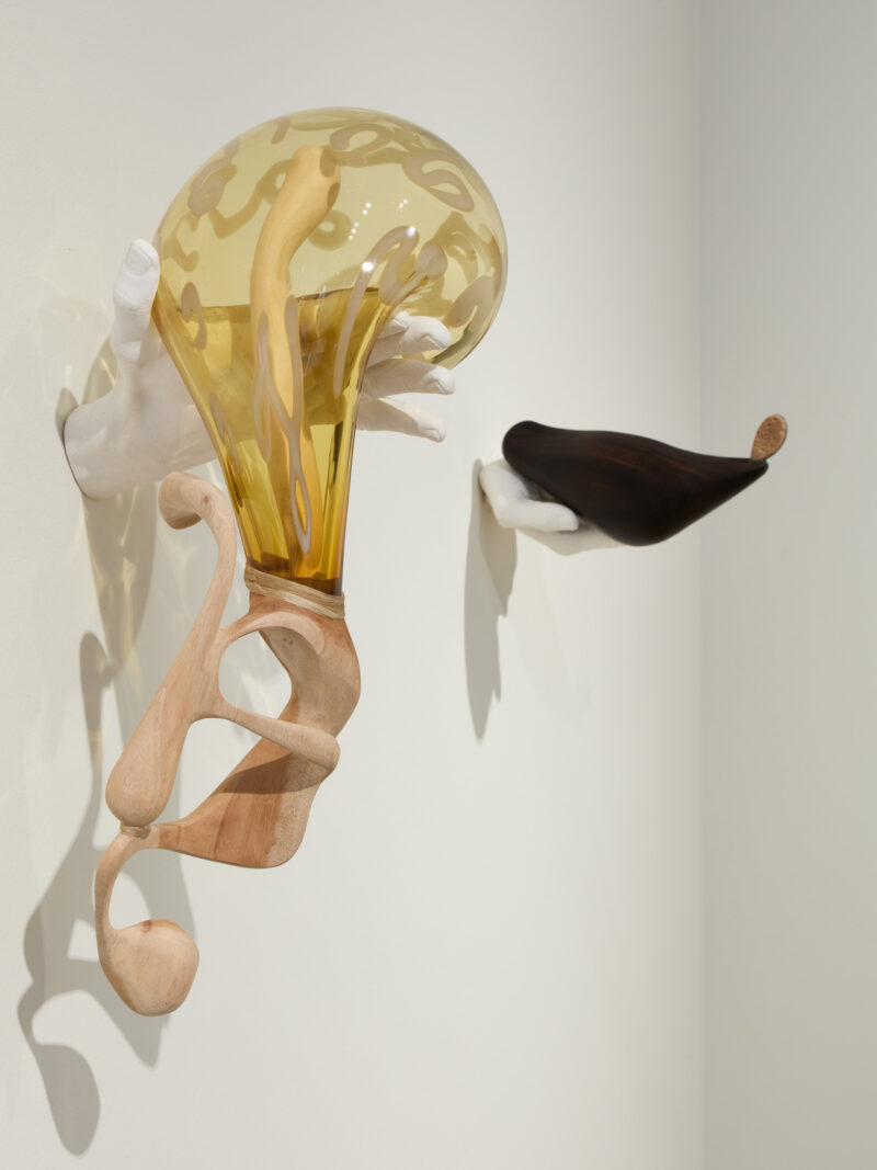 Installation shot from Ahmed Umar: Glowing Phalanges, @ Holtermann Fine Art