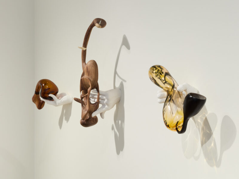 Installation shot from Ahmed Umar: Glowing Phalanges, @ Holtermann Fine Art