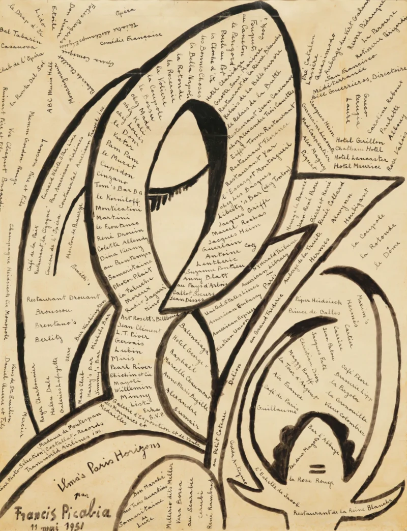 Francis Picabia, Ilma's Paris Horizons, 1951