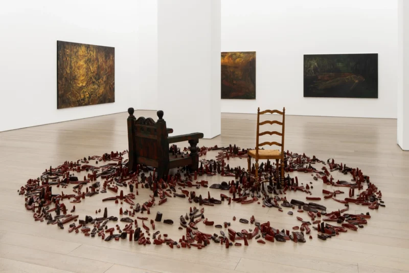 Installation shot from Hugo Toro: Ojo de Agua, @ Perrotin