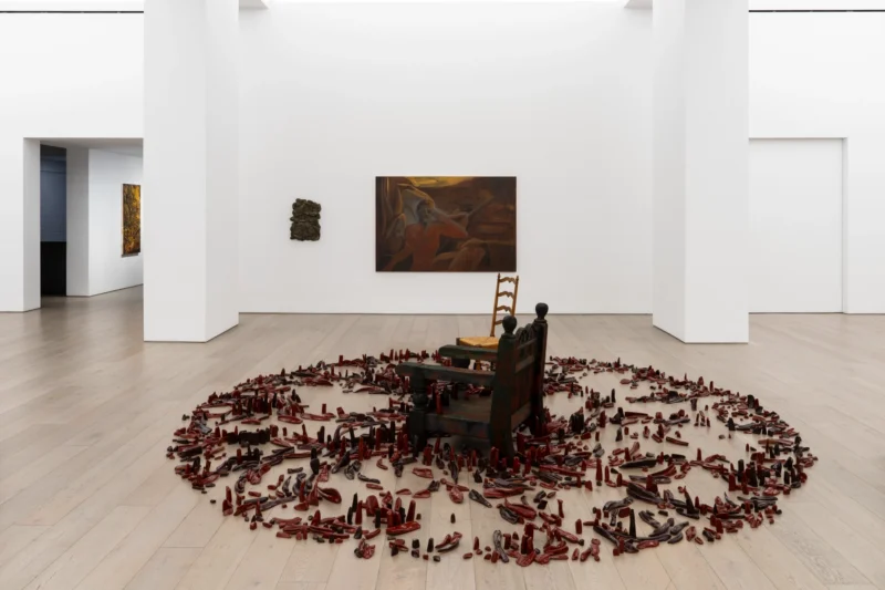 Installation shot from Hugo Toro: Ojo de Agua, @ Perrotin