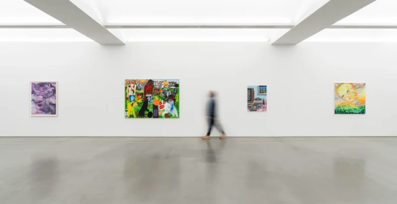 Installation shot from Touch Grass, @ Perrotin