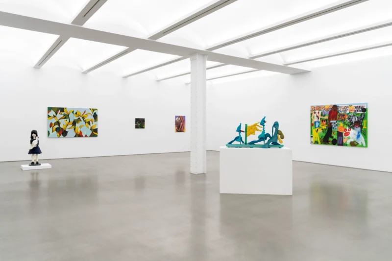 Installation shot from Touch Grass, @ Perrotin
