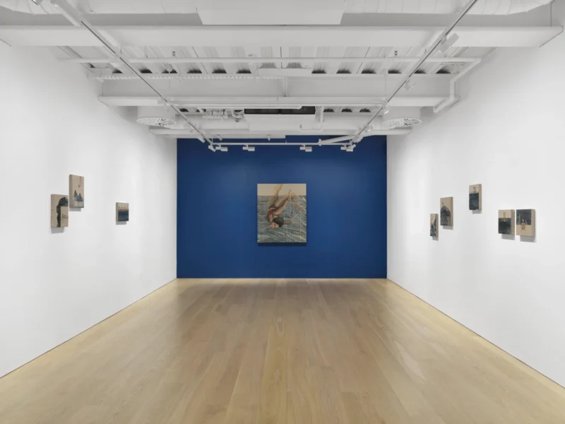 Installation shot from Hayv Kahraman: What cannot be said will be wept, @ Pilar Corrias