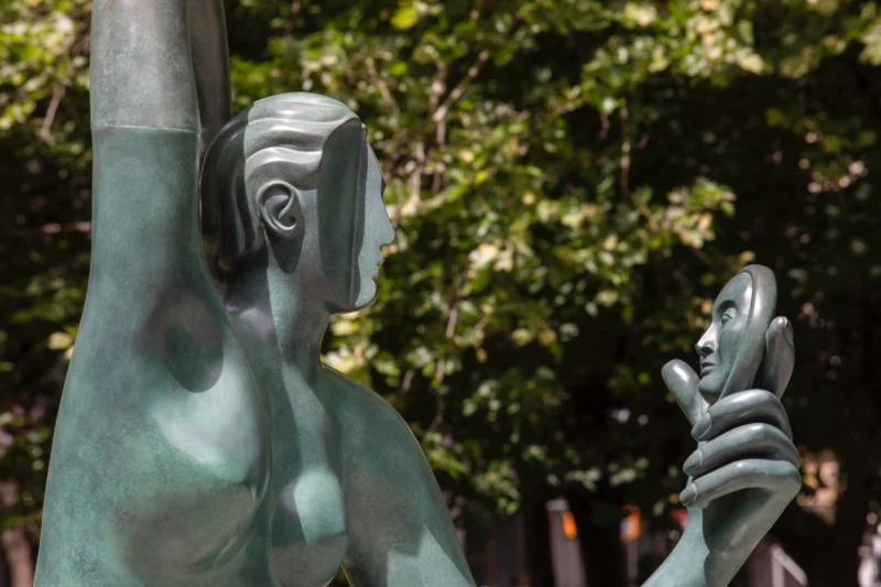 Installation shot from Genesis Belanger: Heads or Tails, @ Public Art Fund