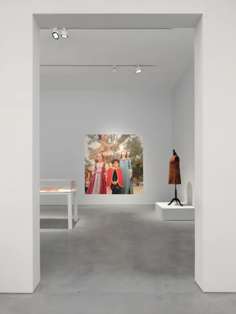 Installation shot from Let’s Get It On: The Wearable Art of Betye Saar, @ Roberts Projects