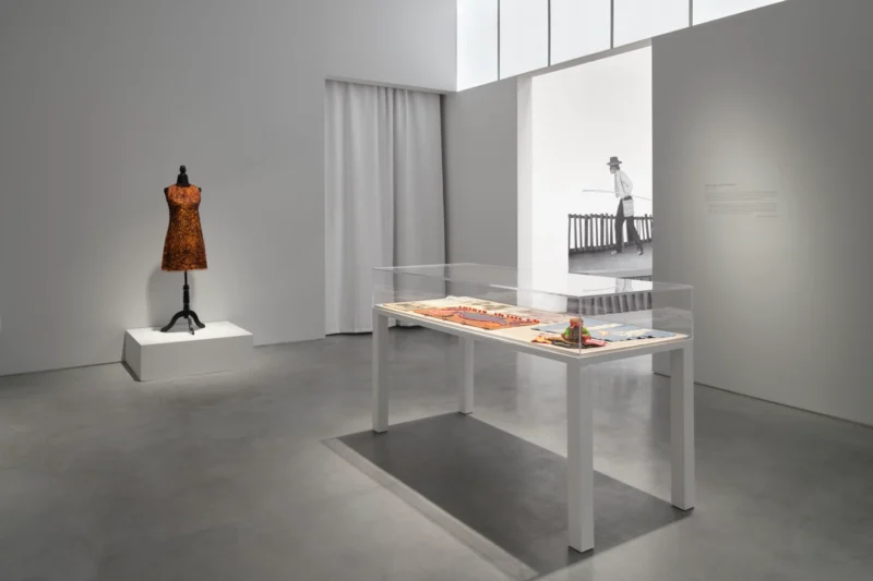 Installation shot from Let’s Get It On: The Wearable Art of Betye Saar, @ Roberts Projects