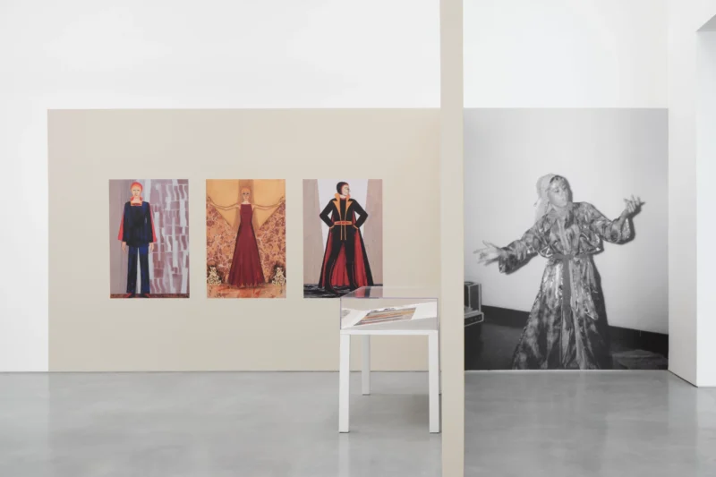 Installation shot from Let’s Get It On: The Wearable Art of Betye Saar, @ Roberts Projects