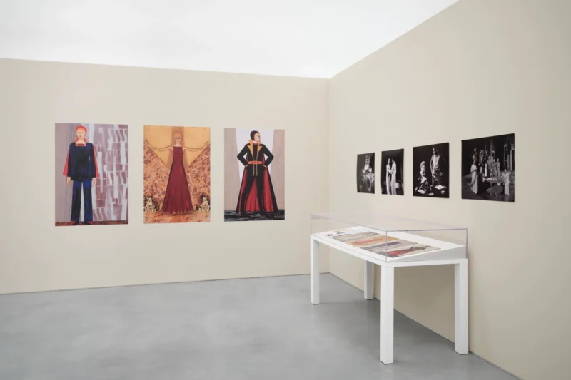 Installation shot from Let’s Get It On: The Wearable Art of Betye Saar, @ Roberts Projects