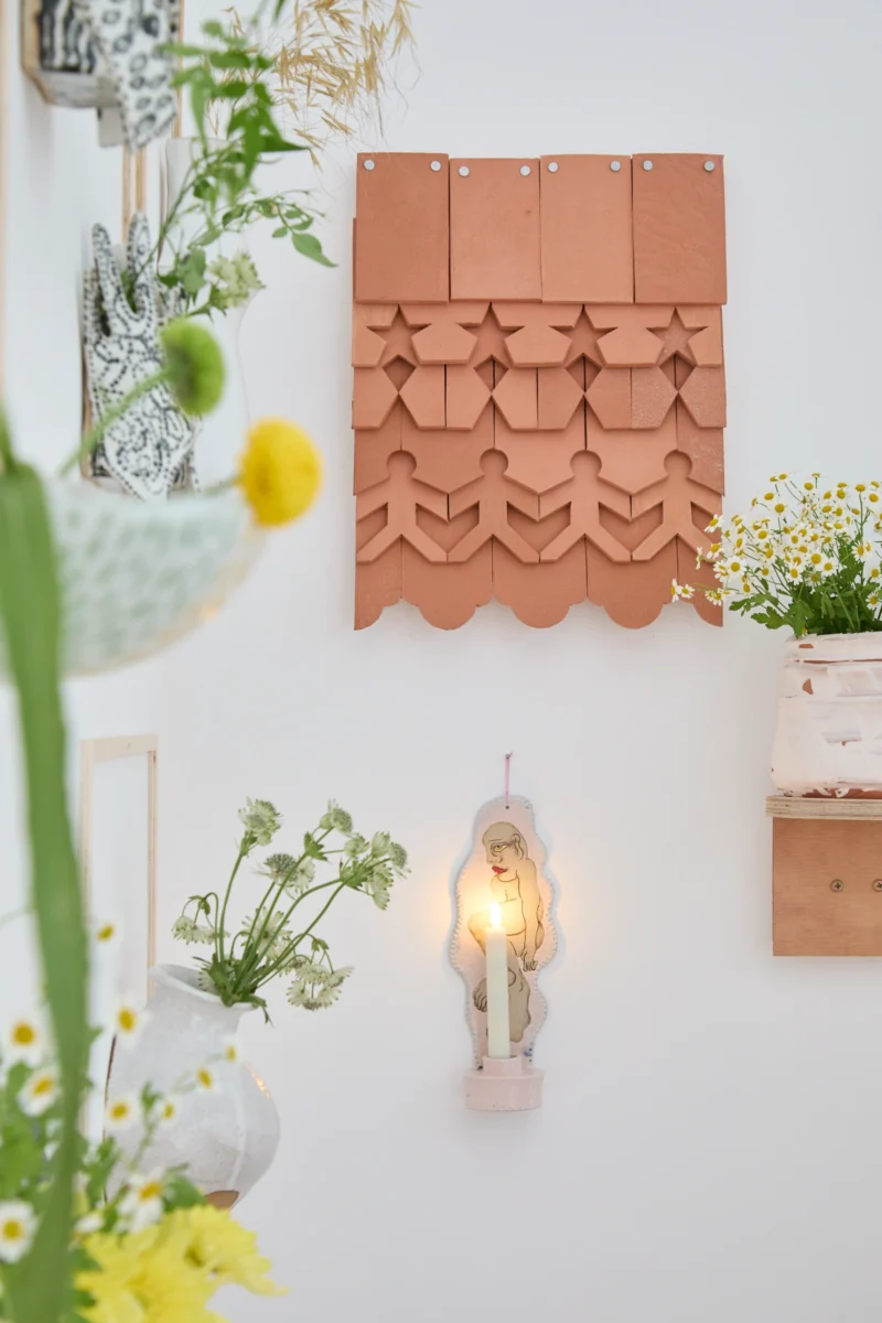 Installation shot from The Walls Speak in Flowers, @ Ruup & Form