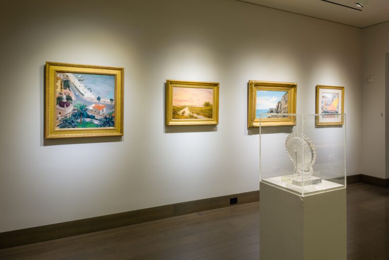 Installation shot from Shorelines: Views from the Edge, @ Hirschl & Adler