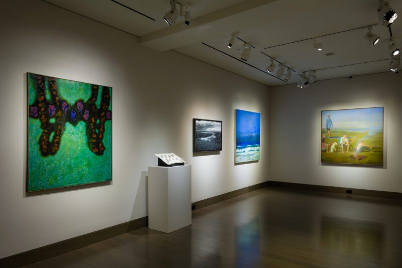 Installation shot from Shorelines: Views from the Edge, @ Hirschl & Adler