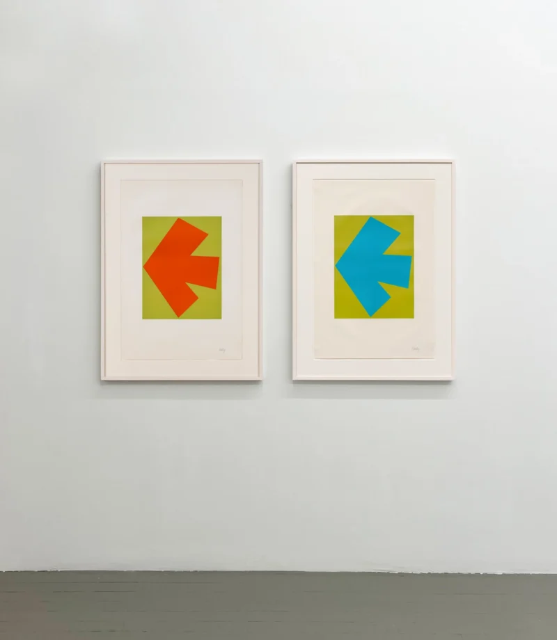 Installation shot from ROLLING STONES: MAKING LITHOGRAPHS, @ Susan Sheehan Gallery