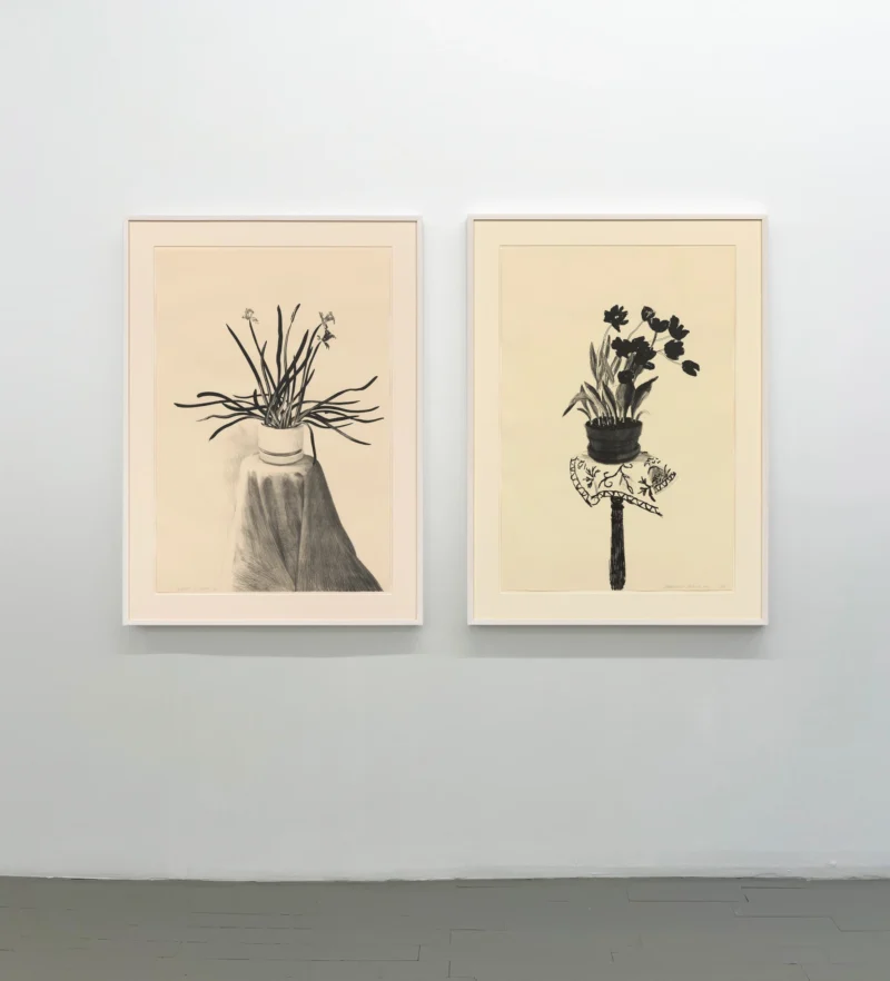 Installation shot from ROLLING STONES: MAKING LITHOGRAPHS, @ Susan Sheehan Gallery