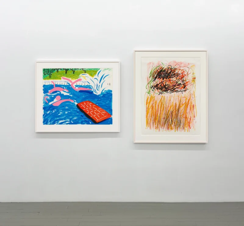 Installation shot from ROLLING STONES: MAKING LITHOGRAPHS, @ Susan Sheehan Gallery