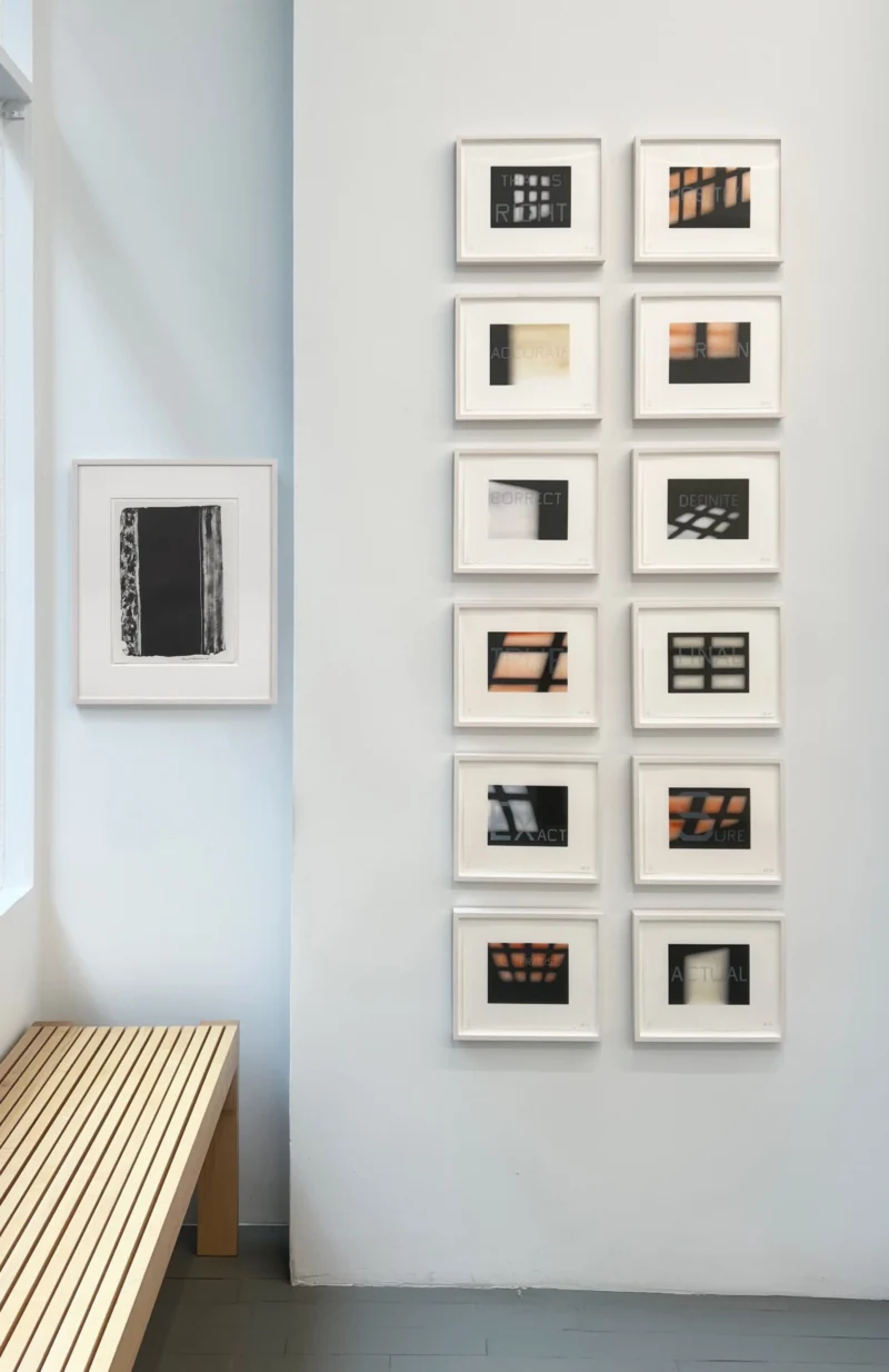 Installation shot from ROLLING STONES: MAKING LITHOGRAPHS, @ Susan Sheehan Gallery