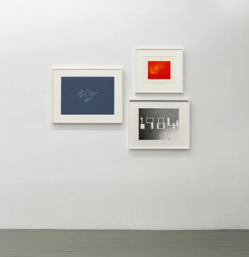 Installation shot from ROLLING STONES: MAKING LITHOGRAPHS, @ Susan Sheehan Gallery