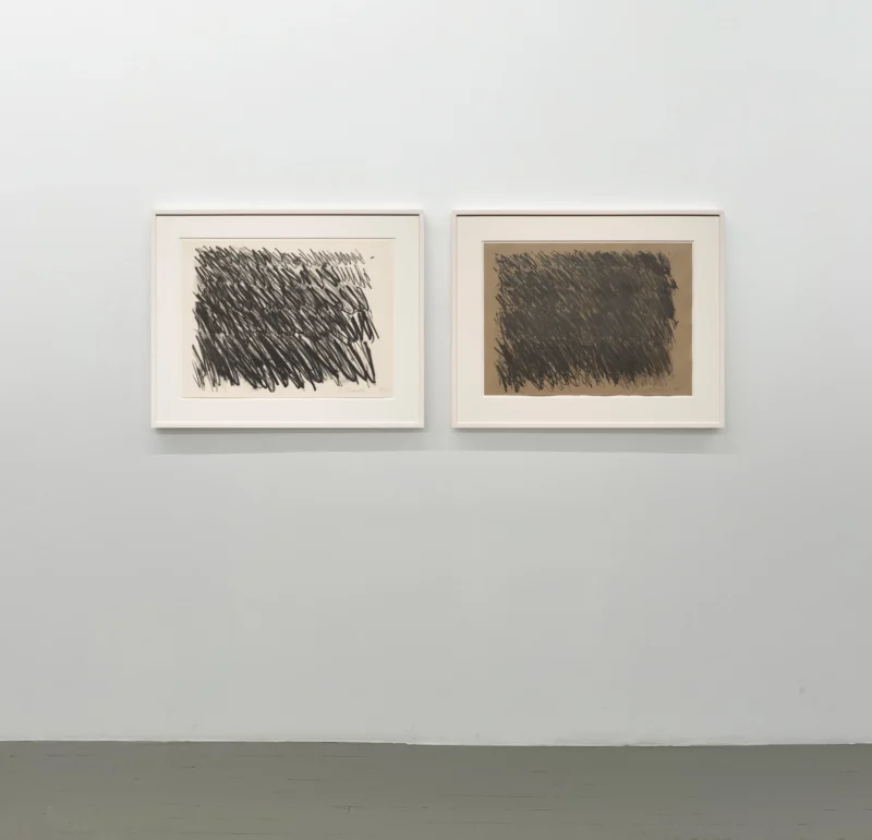 Installation shot from ROLLING STONES: MAKING LITHOGRAPHS, @ Susan Sheehan Gallery