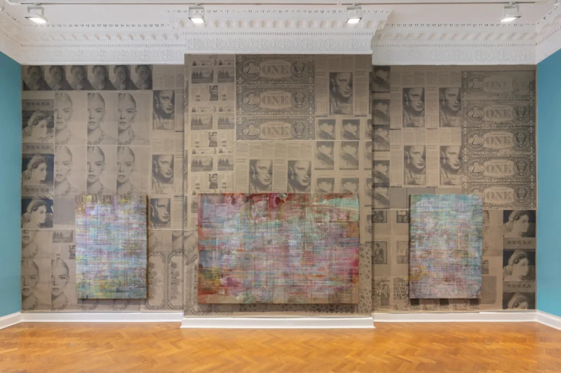 Installation shot from Mandy El-Sayegh: Jewel Tones, @ Thaddaeus Ropac