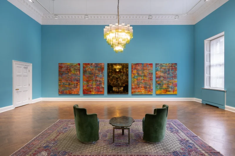 Installation shot from Mandy El-Sayegh: Jewel Tones, @ Thaddaeus Ropac