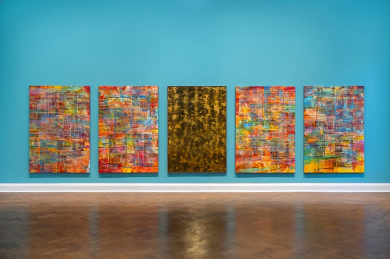 Installation shot from Mandy El-Sayegh: Jewel Tones, @ Thaddaeus Ropac