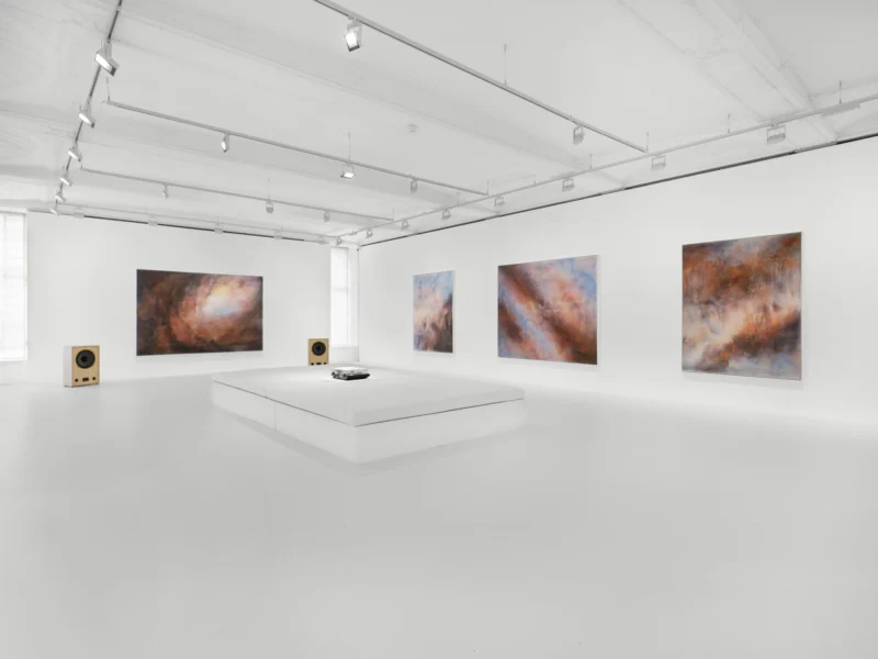 Installation shot from Oliver Beer: The Sky in the Cave, @ Thaddaeus Ropac